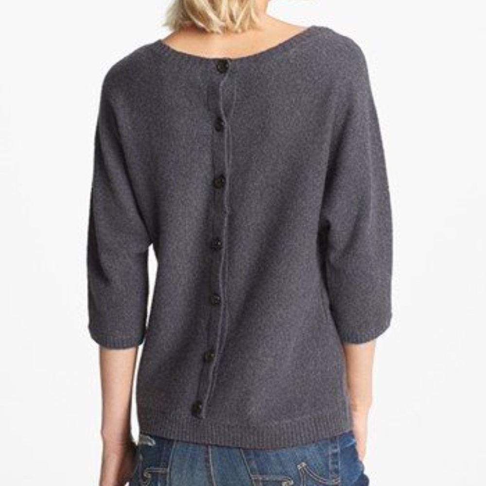 Hinge Button Back Sweater
